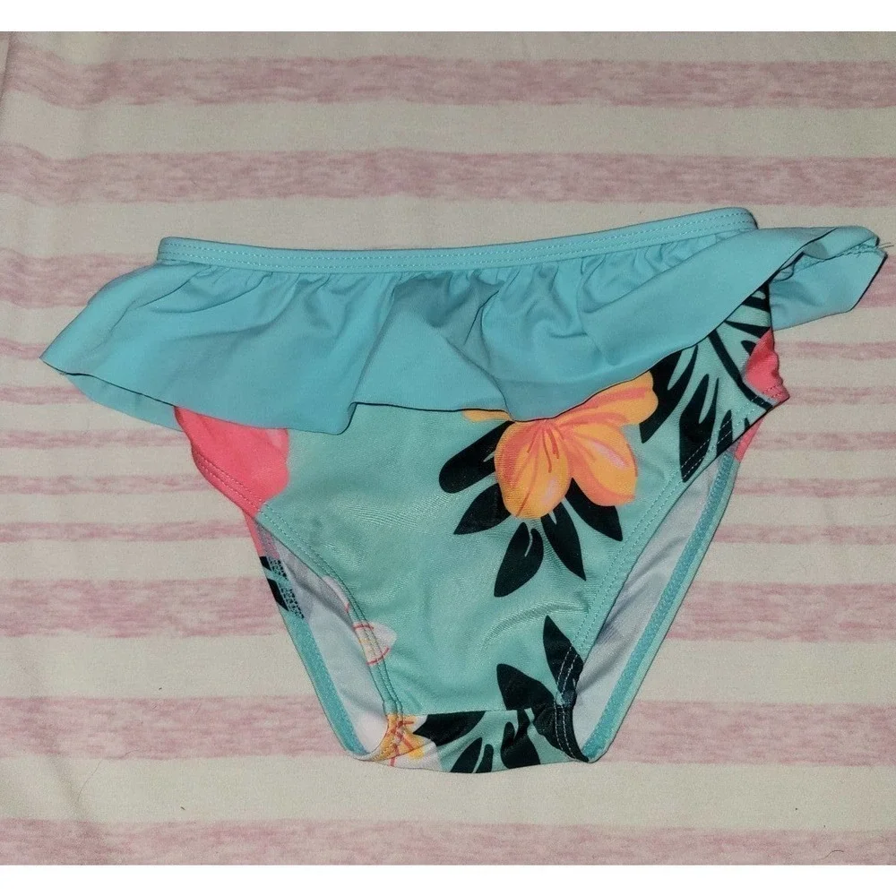 Girls Ruffle Tropical bikini bottoms xl